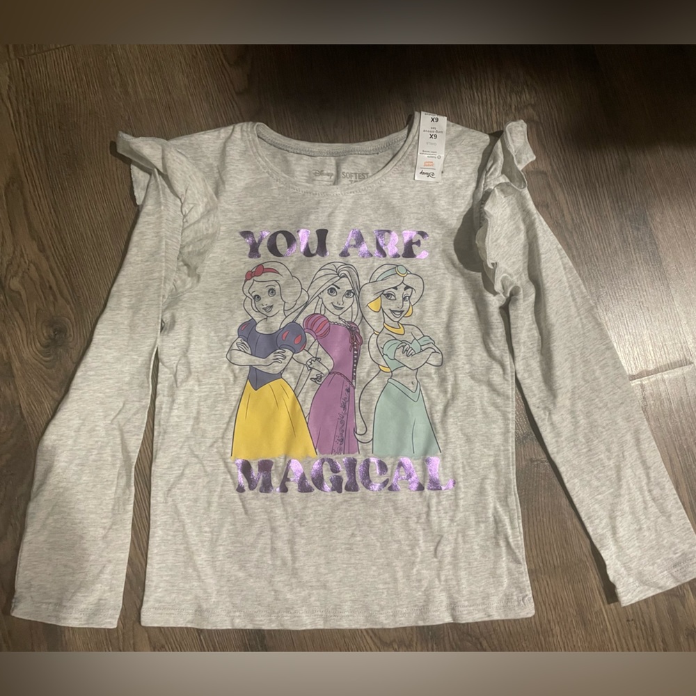 Disney Princess Long Sleeve Soft Tee, Size 6X